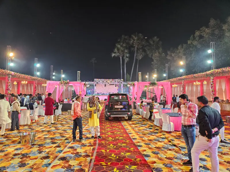 Luxurious marriage hall interior design